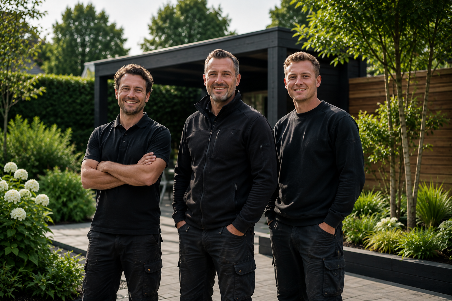 Hovenier aan het werk